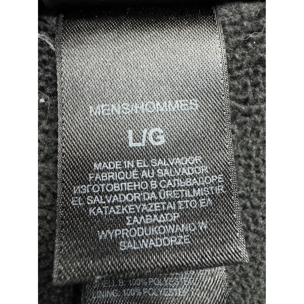 The North Face Mens‎ FlashDry Fleece Vest Gray Black Full Zip Large